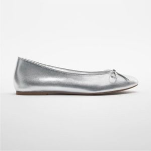 Zara metallic flats